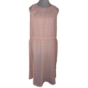 Juicy Couture Pink & Gold Sleeveless Dress Size Large